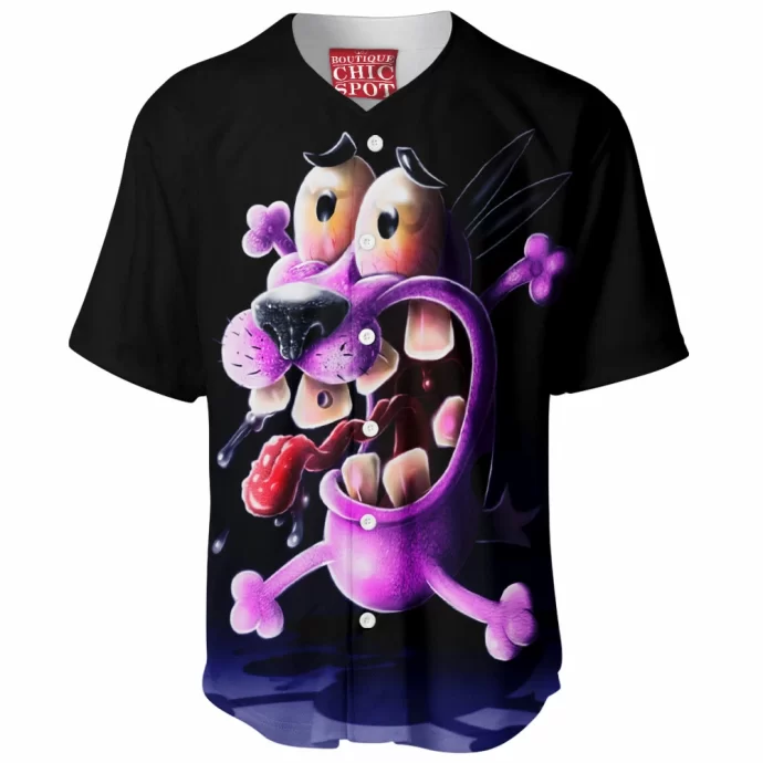 Courage The Cowardly Dog Baseball Jersey