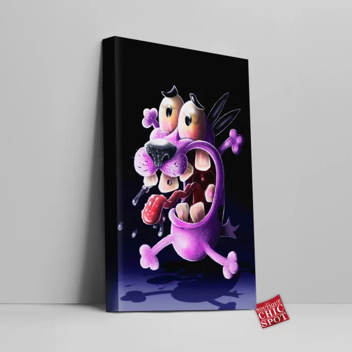 Courage The Cowardly Dog Canvas Wall Art