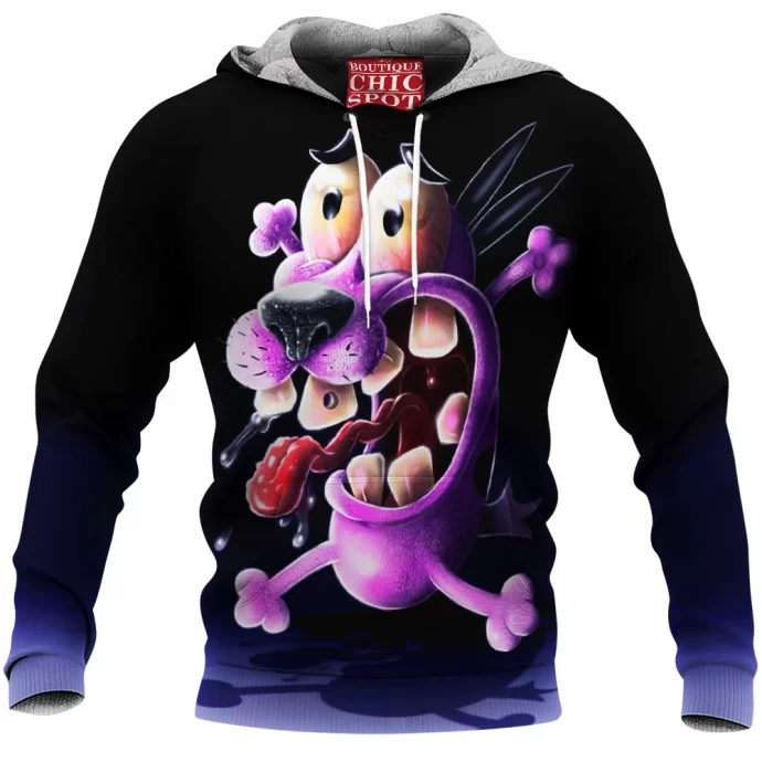 Courage The Cowardly Dog Fleece Hoodie