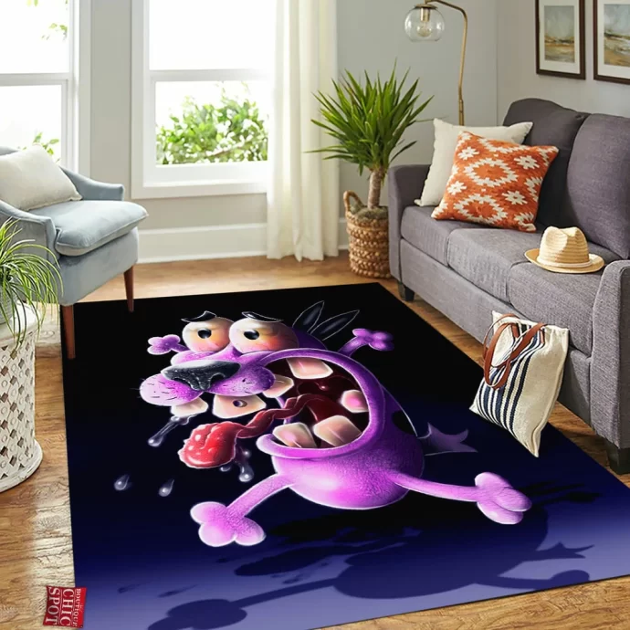 Courage The Cowardly Dog Rectangle Rug