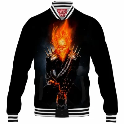 Comic Baseball-Jacket, Ghost Rider Baseball-Jacket
