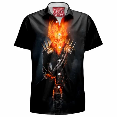 Comic Hawaiian-Shirt, Ghost Rider Hawaiian-Shirt