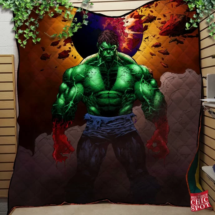 Hulk Smash Quilt Blanket