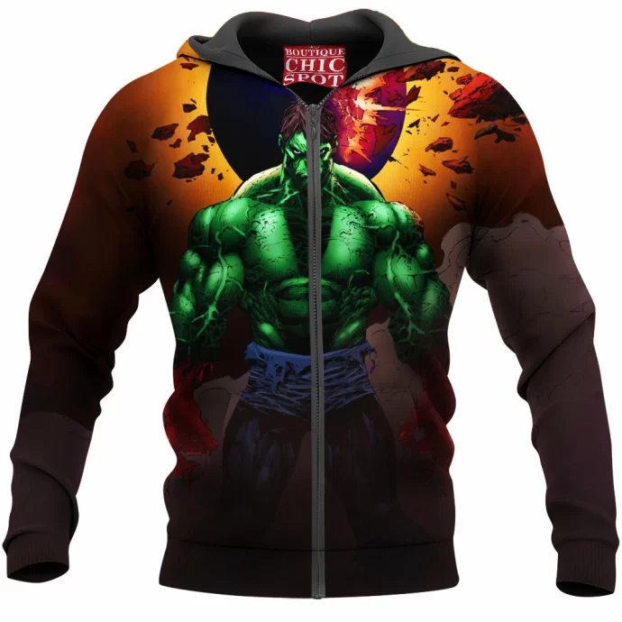 Hulk Smash Zip Hoodie