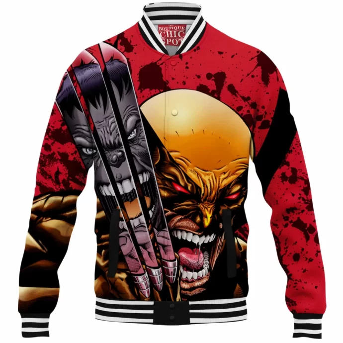 Wolverine And Hulk Baseball Jacket