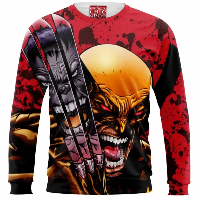 Wolverine And Hulk Sweatshirt