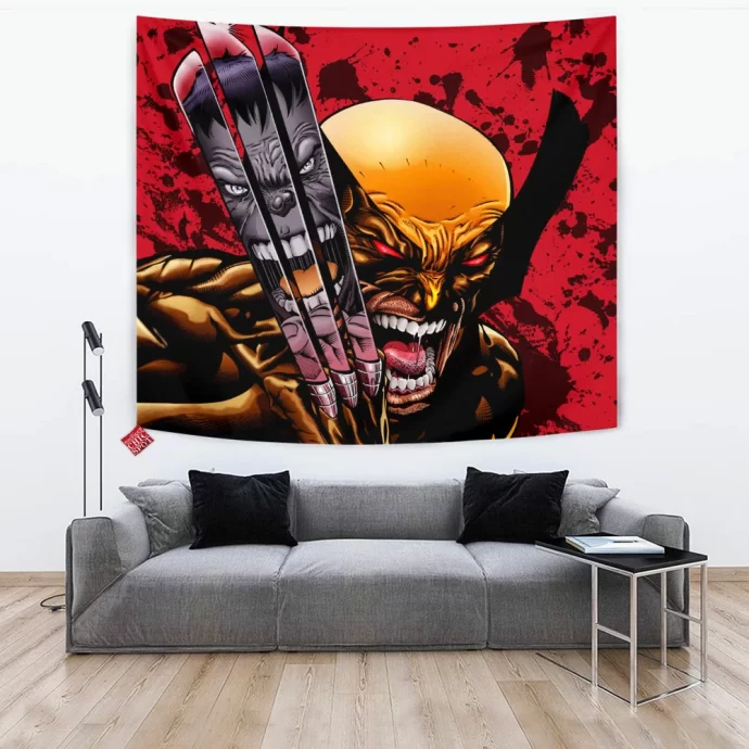 Wolverine And Hulk Tapestry