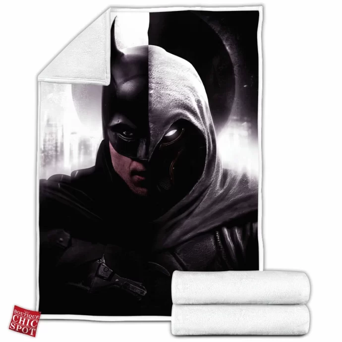 Batman And Moon Knight Fleece Blanket