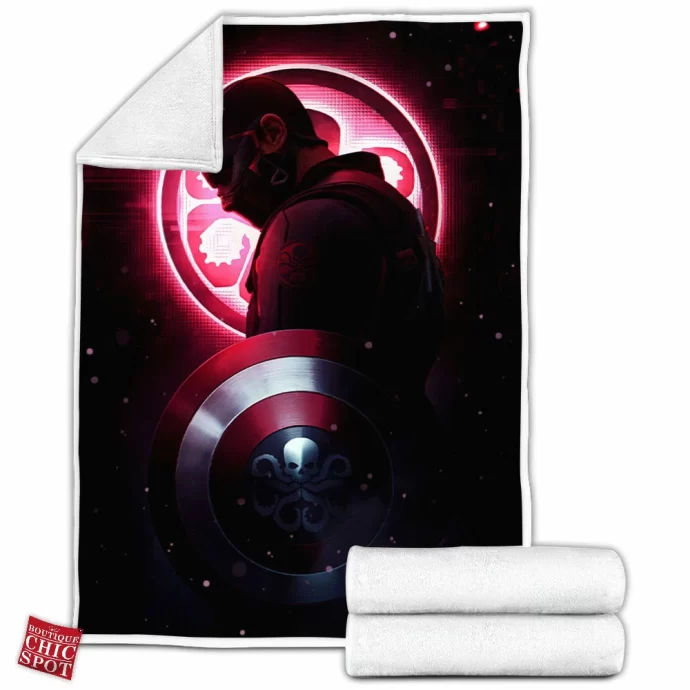 Captain America Hydra Fleece Blanket