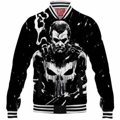 Comic Baseball-Jacket, Punisher Baseball-Jacket