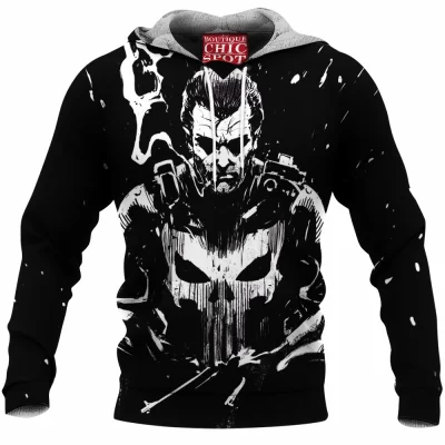Comic Fleece-Hoodie, Punisher Fleece-Hoodie