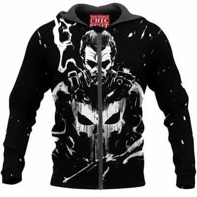 Comic Zip-Hoodie, Punisher Zip-Hoodie
