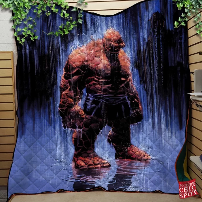 The Thing Fantastic 4 Quilt Blanket