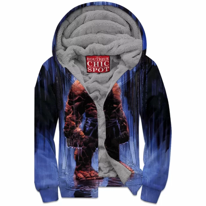 The Thing Fantastic 4 Zip Fleece Hoodie