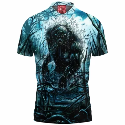 Comic Polo Shirt, Swamp Thing Polo Shirt