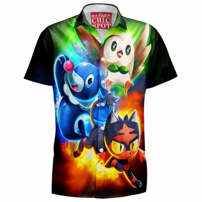 Anime Hawaiian-Shirt, Pokemon Hawaiian-Shirt, Pokemon Sun and Moon Hawaiian-Shirt