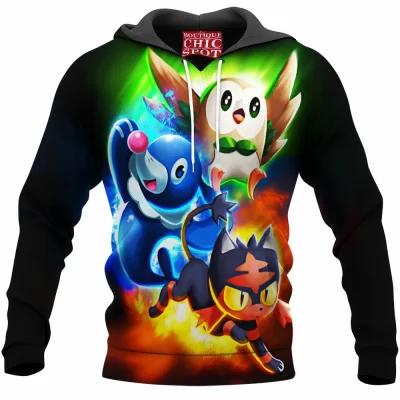 Anime Hoodie, Pokemon Hoodie, Pokemon Sun and Moon Hoodie