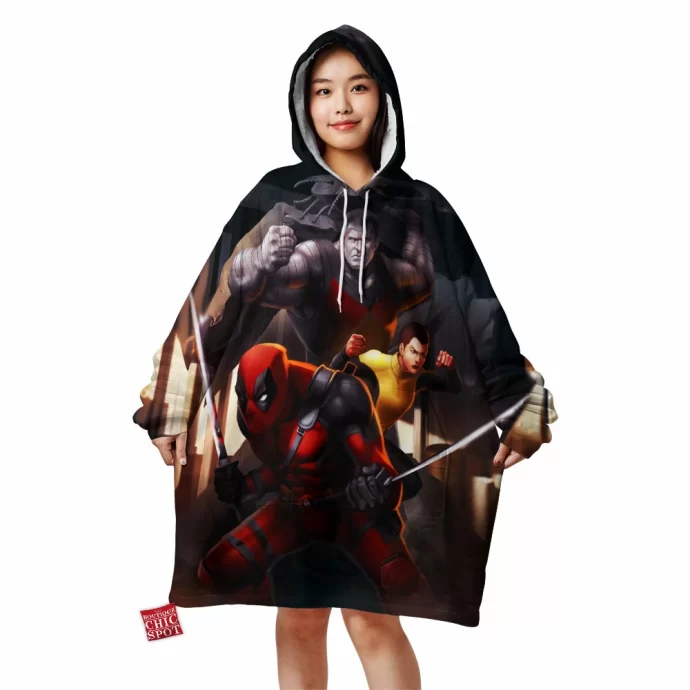 Deadpool Colossus And Negasonic Blanket Hoodie