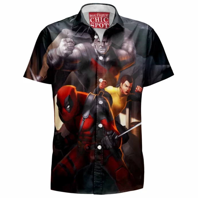 Deadpool Colossus And Negasonic Hawaiian Shirt