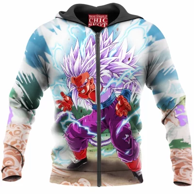 Anime Zip-Hoodie, Dragon Ball Zip-Hoodie, Gohan Zip-Hoodie
