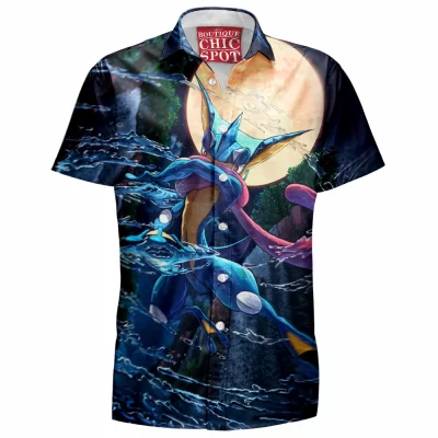 Anime Hawaiian-Shirt, Greninja Hawaiian-Shirt, Pokemon Hawaiian-Shirt