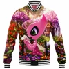 Anime Baseball-Jacket, Celebi Baseball-Jacket, Pokemon Baseball-Jacket