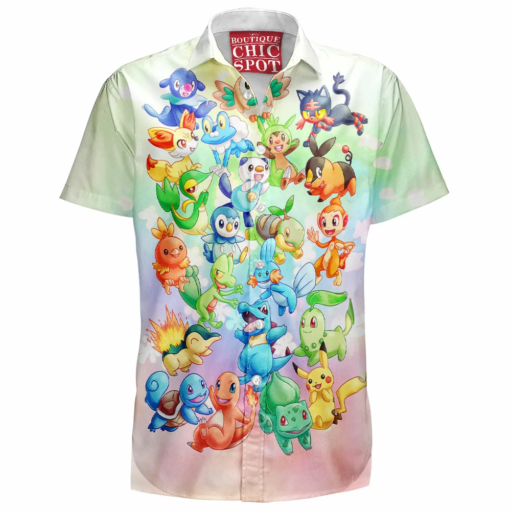 Anime Hawaiian-Shirt, Pokemon Hawaiian-Shirt 1 Q HUY Boutique 5809 Hawaiian Shirt