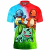 Anime Polo Shirt, Pokemon Polo Shirt