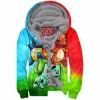 Anime Zip-Fleece-Hoodie, Pokemon Zip-Fleece-Hoodie