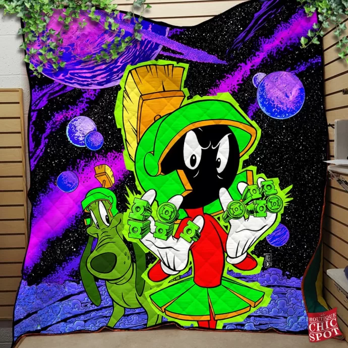 Marvin the Martian Quilt Blanket