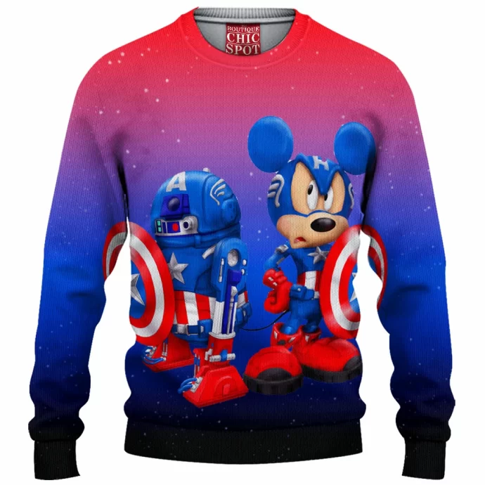 R2D2 Mickey Mouse Knitted Sweater