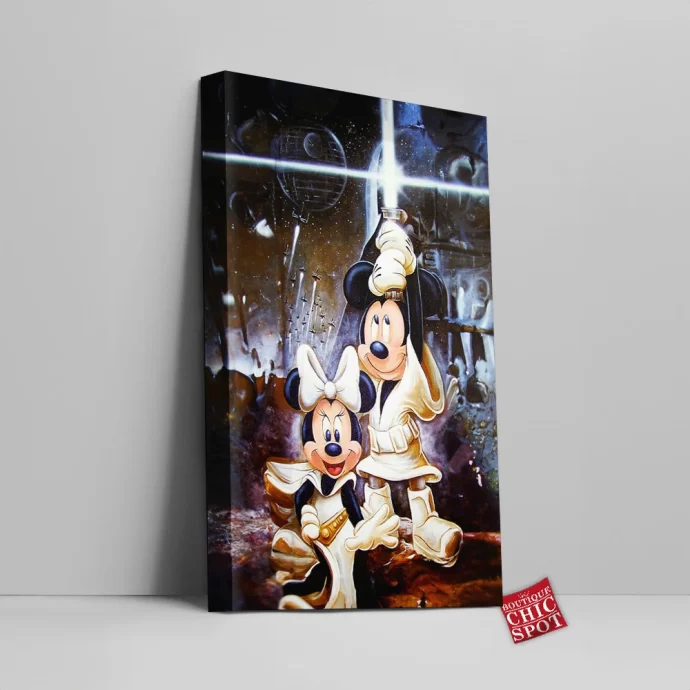 Star Wars Mickey Mouse Canvas Wall Art