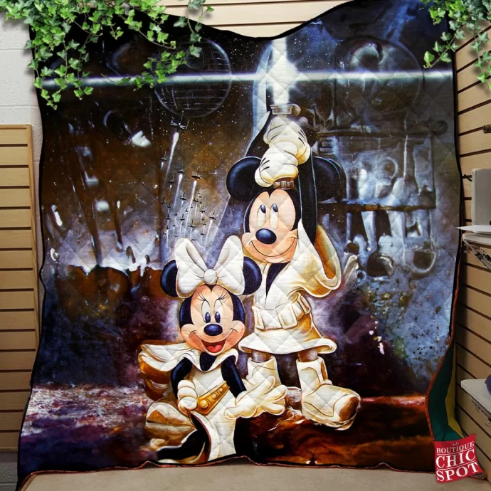 Star Wars Mickey Mouse Quilt Blanket