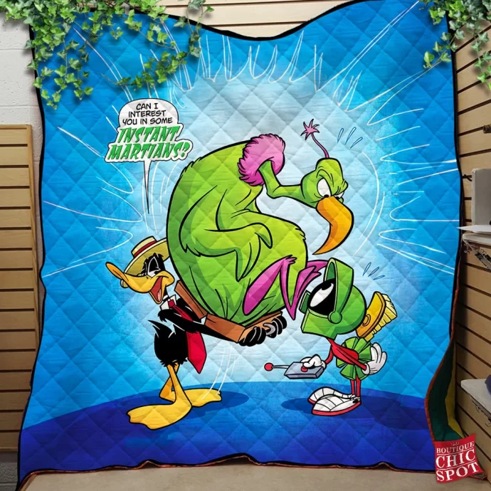 Marvin the Martian Quilt Blanket