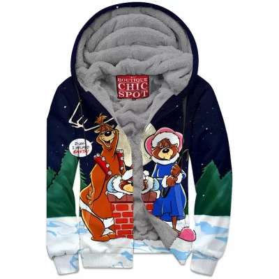 Bear Zip-Fleece-Hoodie