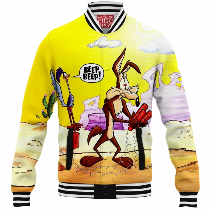 Wile E. Coyote and the Road Runner Baseball Jacket