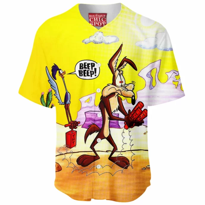 Wile E. Coyote and the Road Runner Baseball Jersey