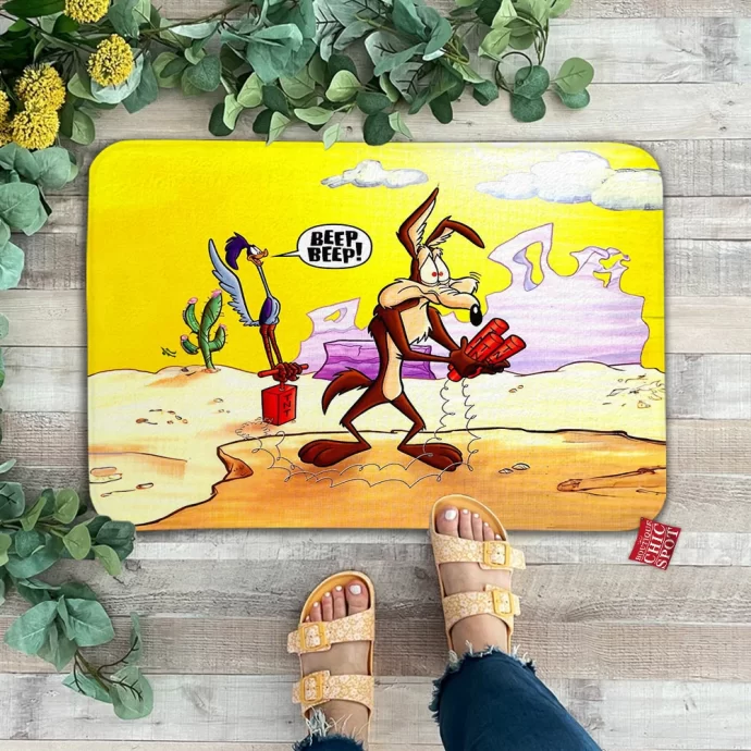 Wile E. Coyote and the Road Runner Doormat