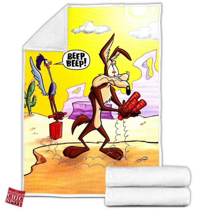 Wile E. Coyote and the Road Runner Fleece Blanket