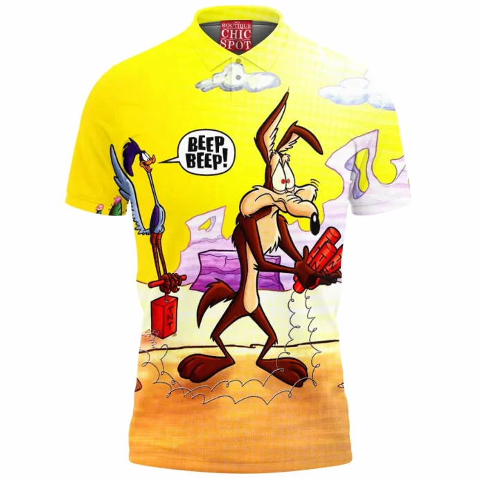 Wile E. Coyote and the Road Runner Polo Shirt