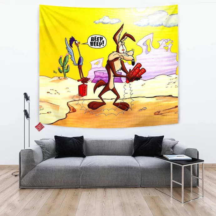 Wile E. Coyote and the Road Runner Tapestry