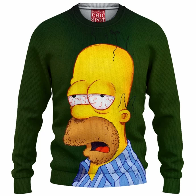 Homer Simpson Knitted Sweater