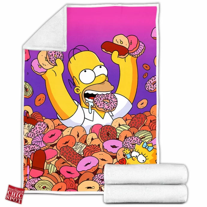 Homer Simpson Fleece Blanket