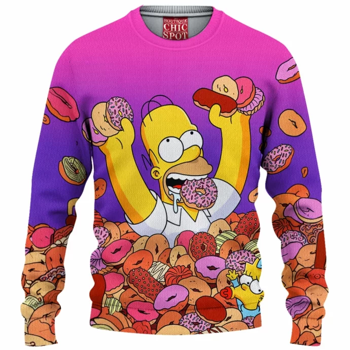 Homer Simpson Knitted Sweater