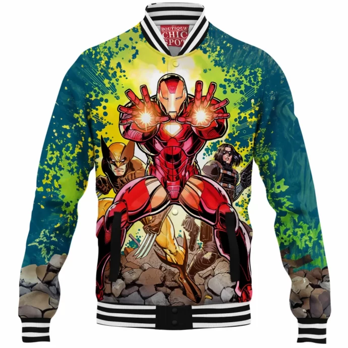 Iron Man Wolverine Baseball Jacket