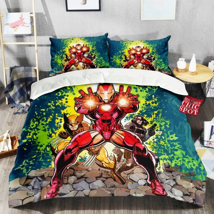 Iron Man Wolverine Bedding Set