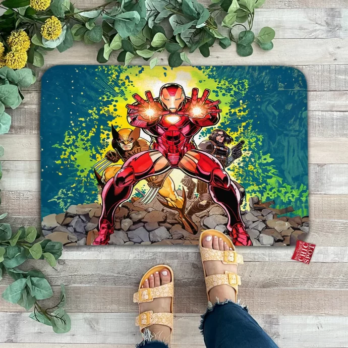 Iron Man Wolverine Doormat