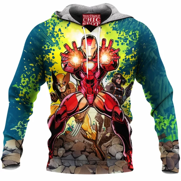 Iron Man Wolverine Fleece Hoodie