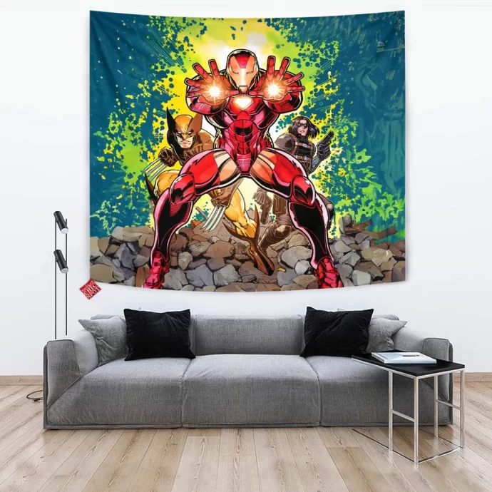 Iron Man Wolverine Tapestry