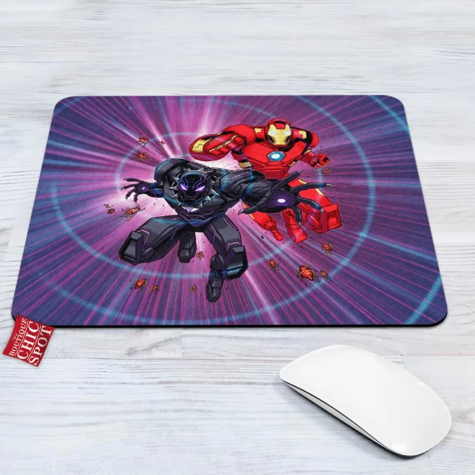 Black Panther Iron Man Mouse Pad